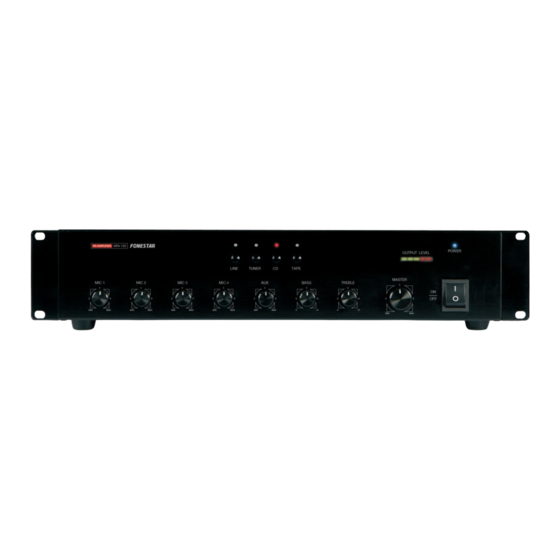FONESTAR MPA-120 Instruction Manual
