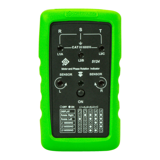 Greenlee 5124 Instruction Manual