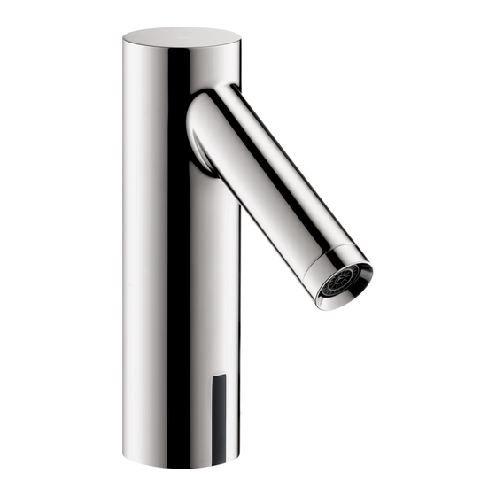 Hans Grohe AXOR Starck Series Installation/User Instructions/Warranty