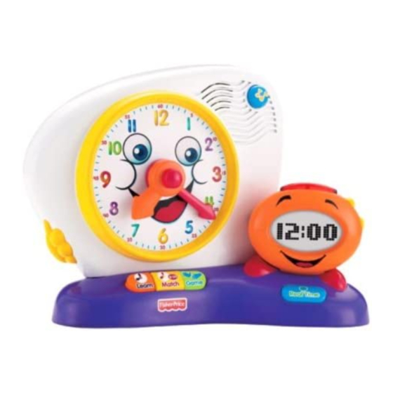 Fisher-Price Fun2Learn Teaching Clock Series Manual