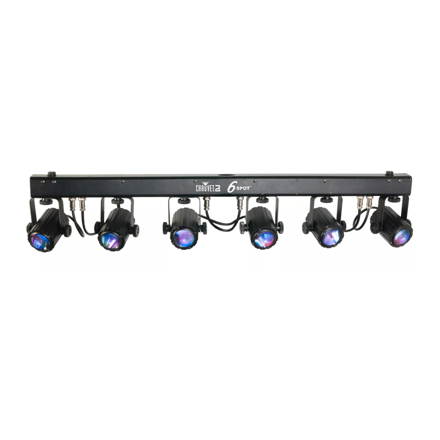 Chauvet DJ 6SPOT RGBW Quick Reference Manual