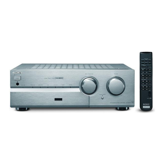Sony TA-FB940R Operating Instructions Manual