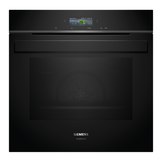 Siemens HB934GA 1 Series User Manual And Installation Instructions