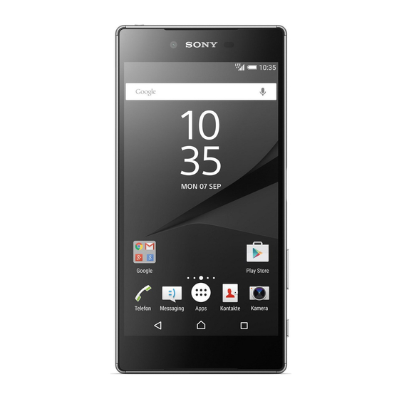 SONY XPERIA Z5 USER MANUAL Pdf Download | ManualsLib