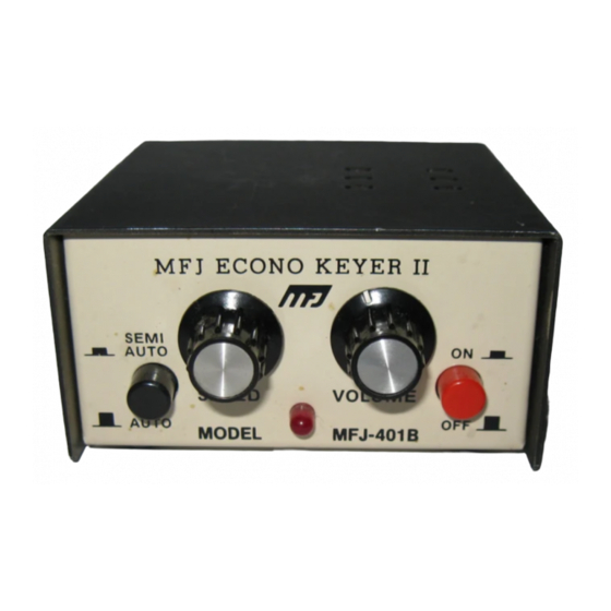 MFJ -401B Manual