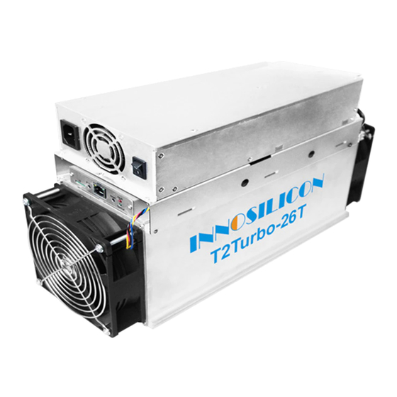 INNOSILICON T2TS-26T BTC User Manual