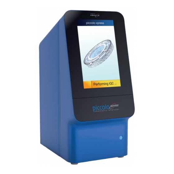 Abaxis Piccolo Xpress AB-801-110-0000 Quick Reference Manual