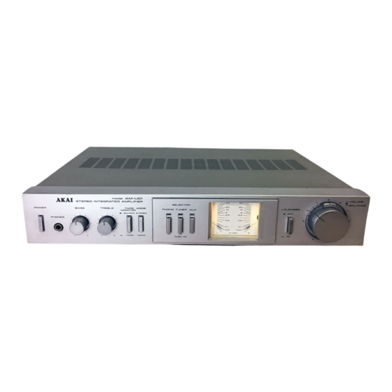 Akai AM-U01 Operator's Manual
