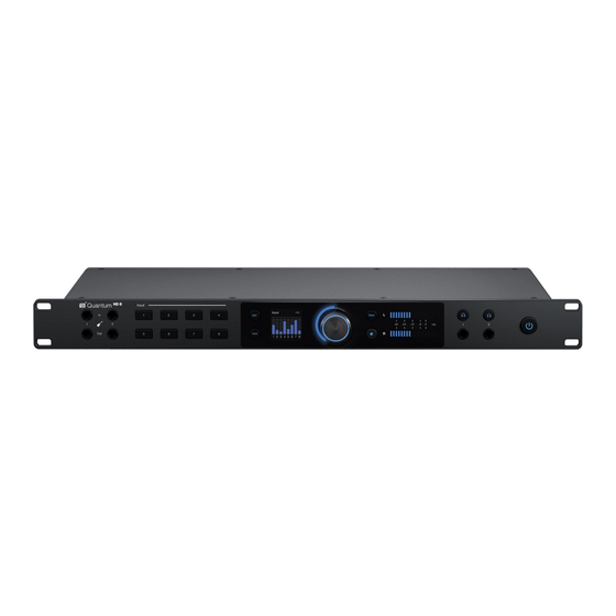 PRESONUS Quantum HD Series Manuals