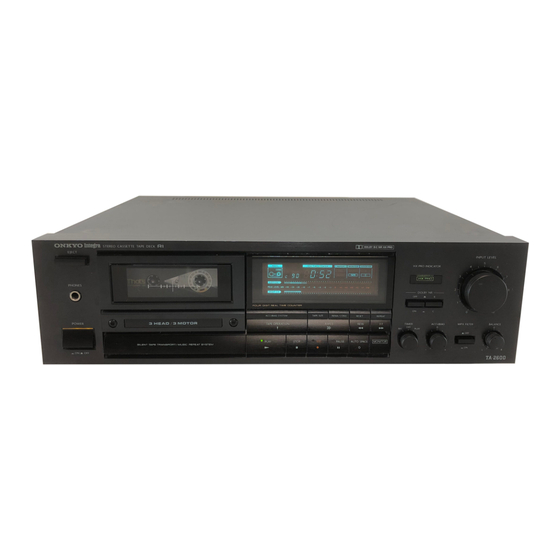 Onkyo TA-2600 Instruction Manual