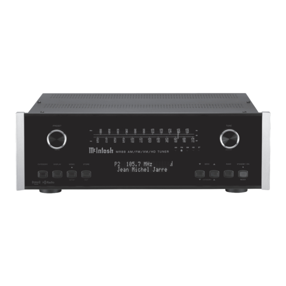 McIntosh MR88 Owner's Manual
