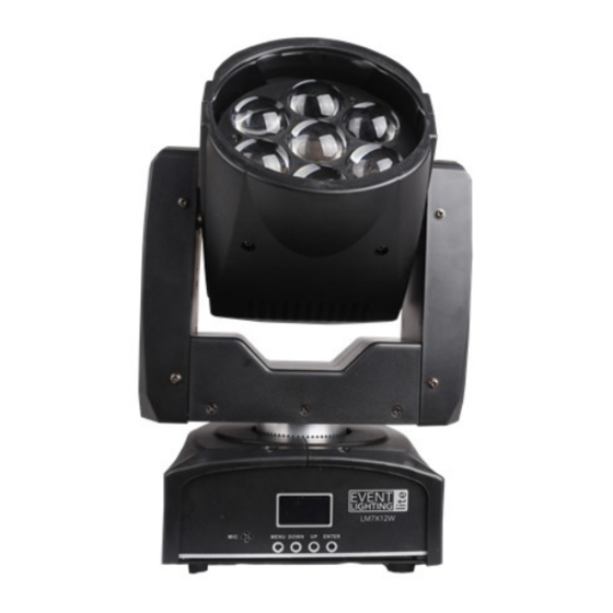 Event Lighting LM7X12W User Manual