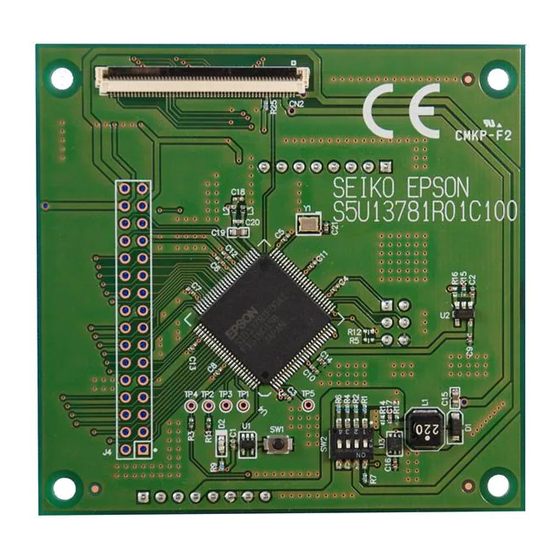 Epson S5U13781R01C100 TFT Shield Board Manuals