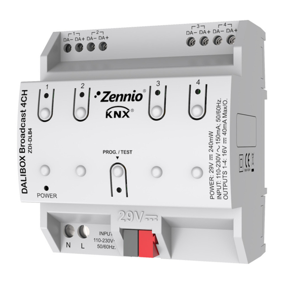 Zennio DALIBOX Broadcast 4CH Technical Documentation