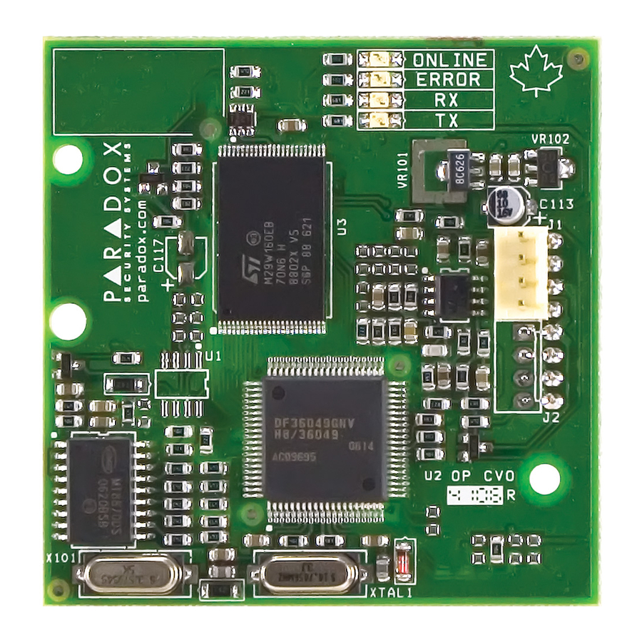 Paradox VDMP3 - Plug-In Voice Module User Guide