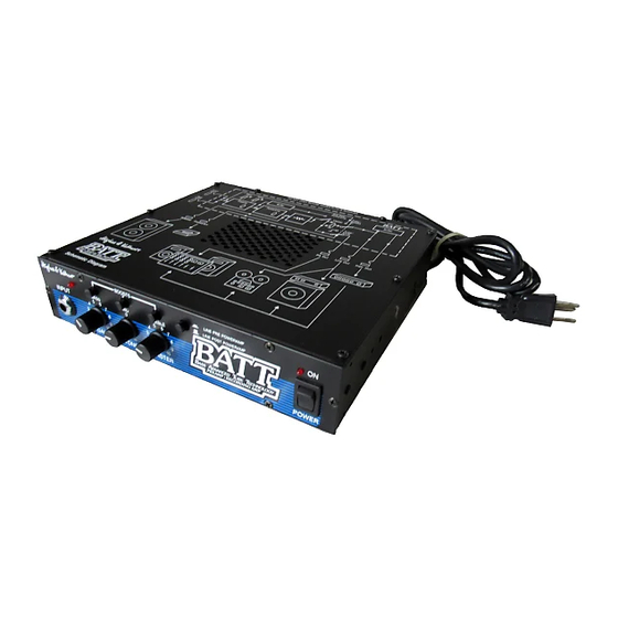 Hughes & Kettner BATT Instruction Manual