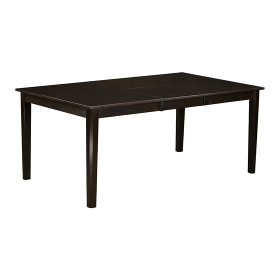 East West Furniture HET Assembly Instructions