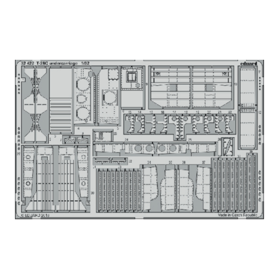 Eduard T-28C undercarriage Assembly Instructions