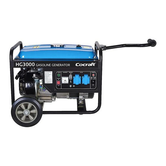 Cocraft HG3000 Gasoline Generator Manuals