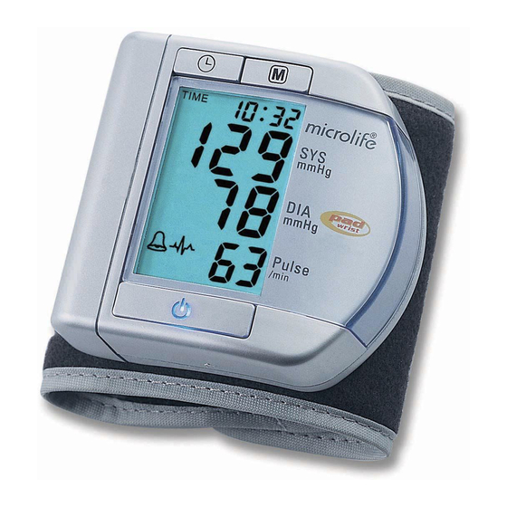 Microlife BP W100 Manual