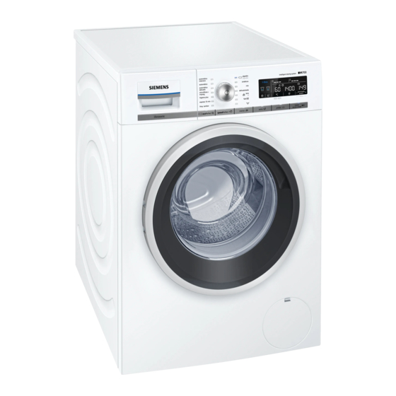 Siemens WM14W699EE Washing Machine Manuals