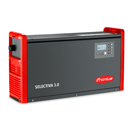 Fronius Selectiva 3.0 Operating Instructions Manual