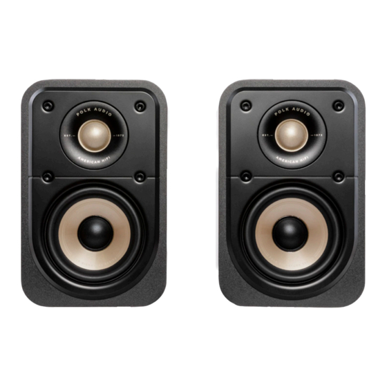 Polk Mono SIGNATURE ELITE Series Owner's Manual