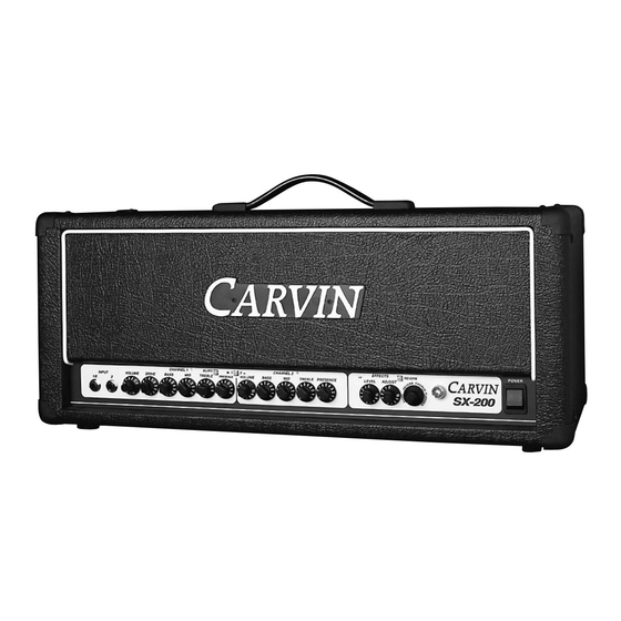 CARVIN SX50C Operating Manual