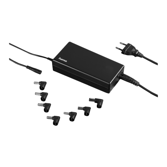 Hama Universal Notebook Power Supply Operating	 Instruction
