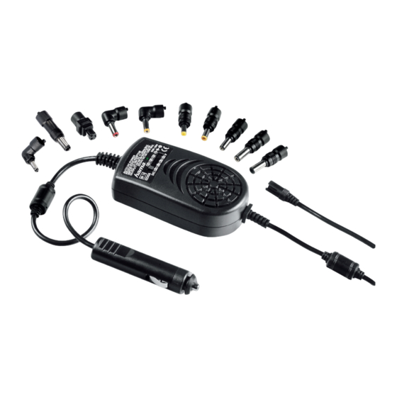 Hama Universal Notebook Power Supply Operating	 Instruction