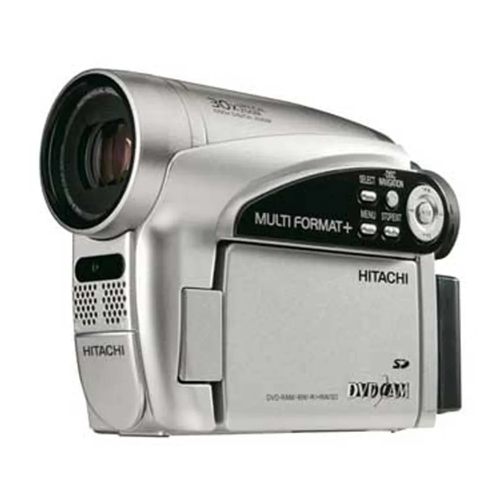 Hitachi DZ-GX5100SW Instruction Manual