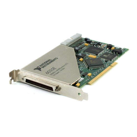 National Instruments 6035E User Manual
