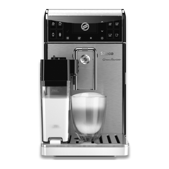 Saeco granbaristo hd8966 Quick Instruction Manual