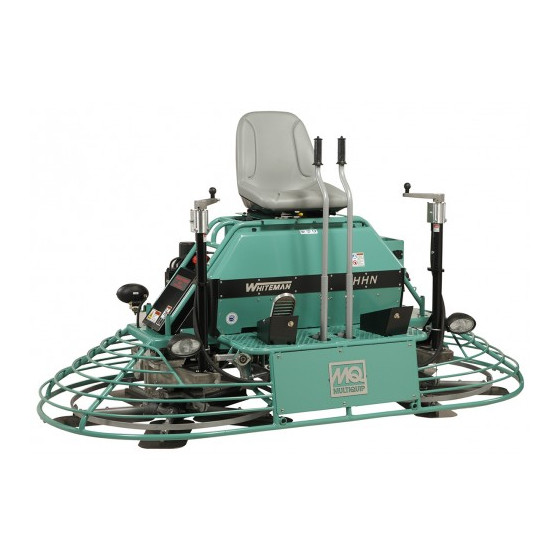 MULTIQUIP Whiteman Series Operation Manual