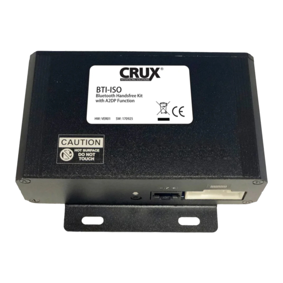 Crux BTI-ISO Manual