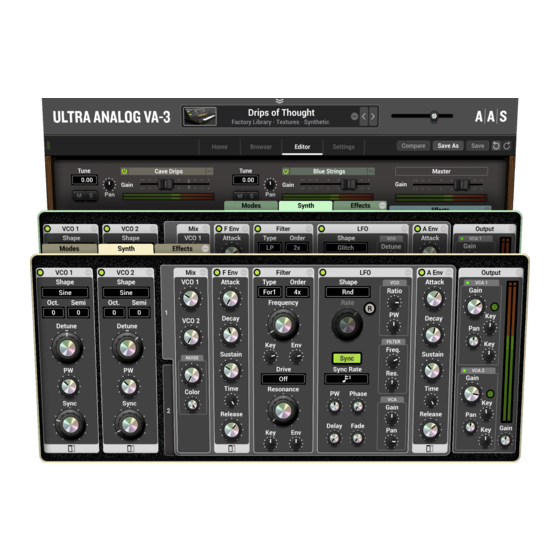 AAS ULTRA ANALOG VA-3 User Manual