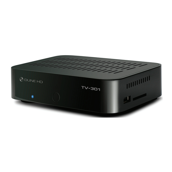 Dune HD TV-301 Quick Start Manual