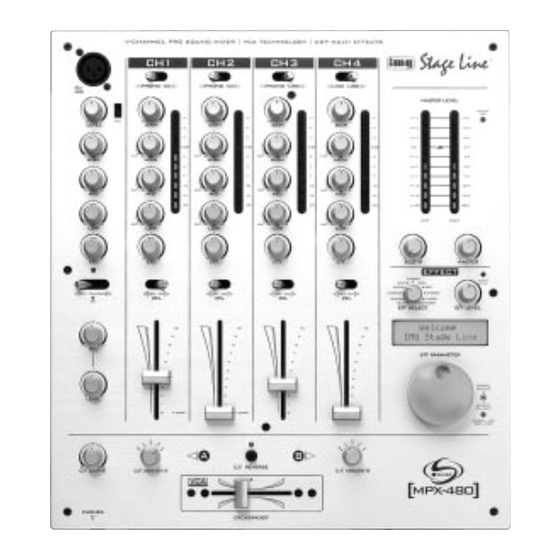 Stageline MPX-480 Instruction Manual