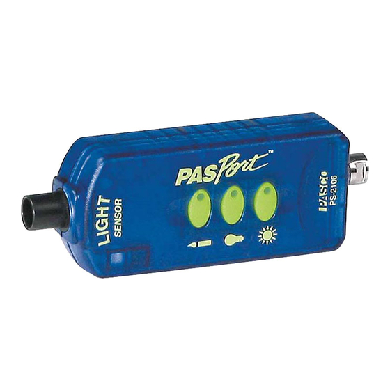 PASCO PasPort PS-2106A Instruction Sheet