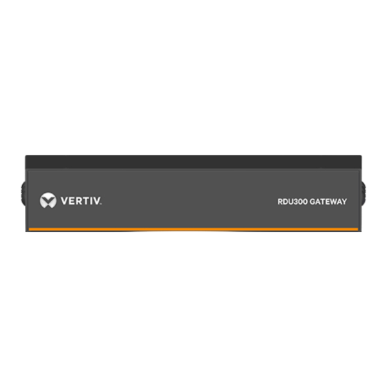 Vertiv RDU301 Quick Installation Manual