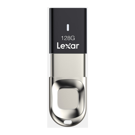 Lexar JumpDrive Fingerprint F35 User Manual