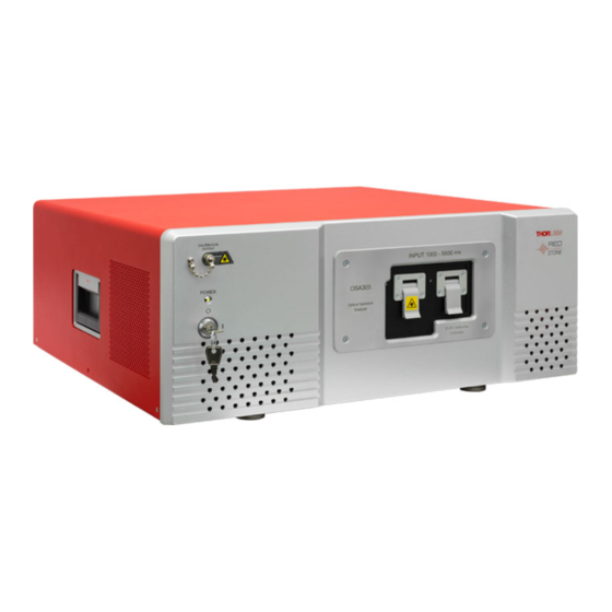 THORLABS Redstone OSA305 Quick Start Manual