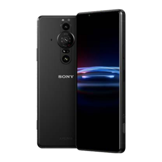 Sony Xperia PRO-I XQ-BE52 Help Manual