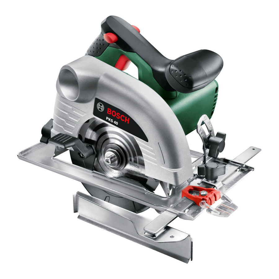 Bosch PKS 40 Original Instructions Manual