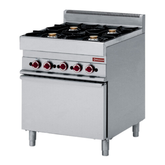 Diamond G65/4BFEV7 Gas Range Stove Manuals