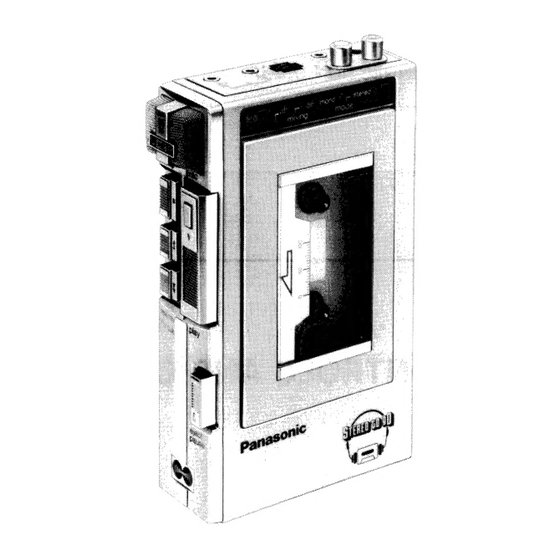 Panasonic RQ-J6 Service Manual