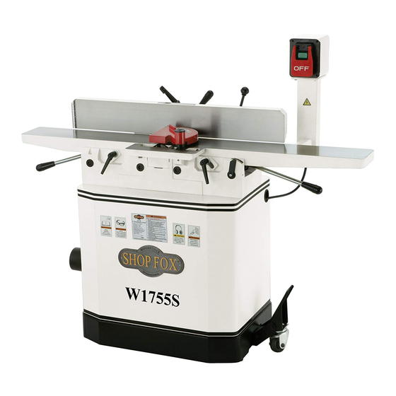 Shop fox W1755S Manual