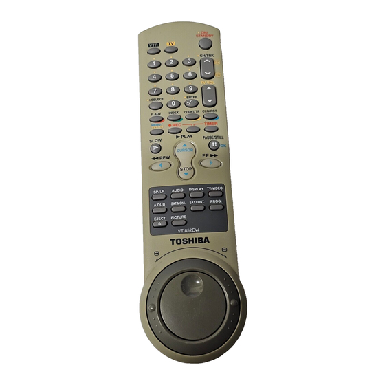 Toshiba V-852EW Service Manual