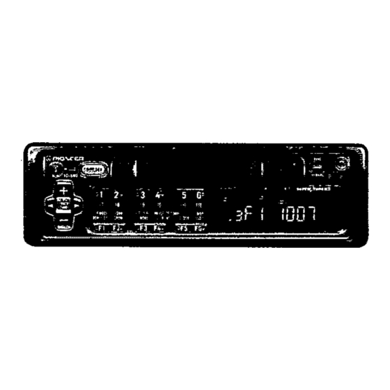 Pioneer KEH-P10 Service Manual