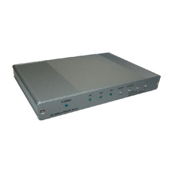Converters.TV 925 Operation Manual